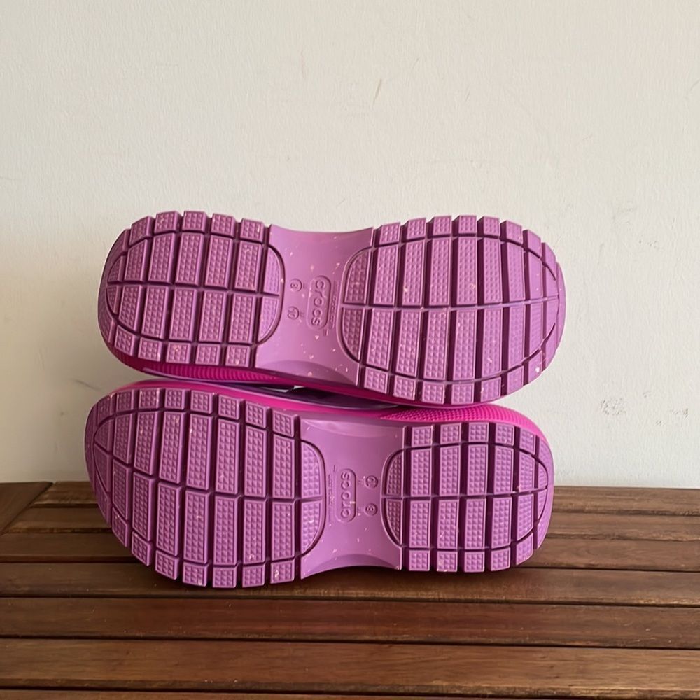 NWT Crocs Classic Mega Crush Platform Sandals Bubble Women Size 10 Men Size 8 - Picture 7 of 8